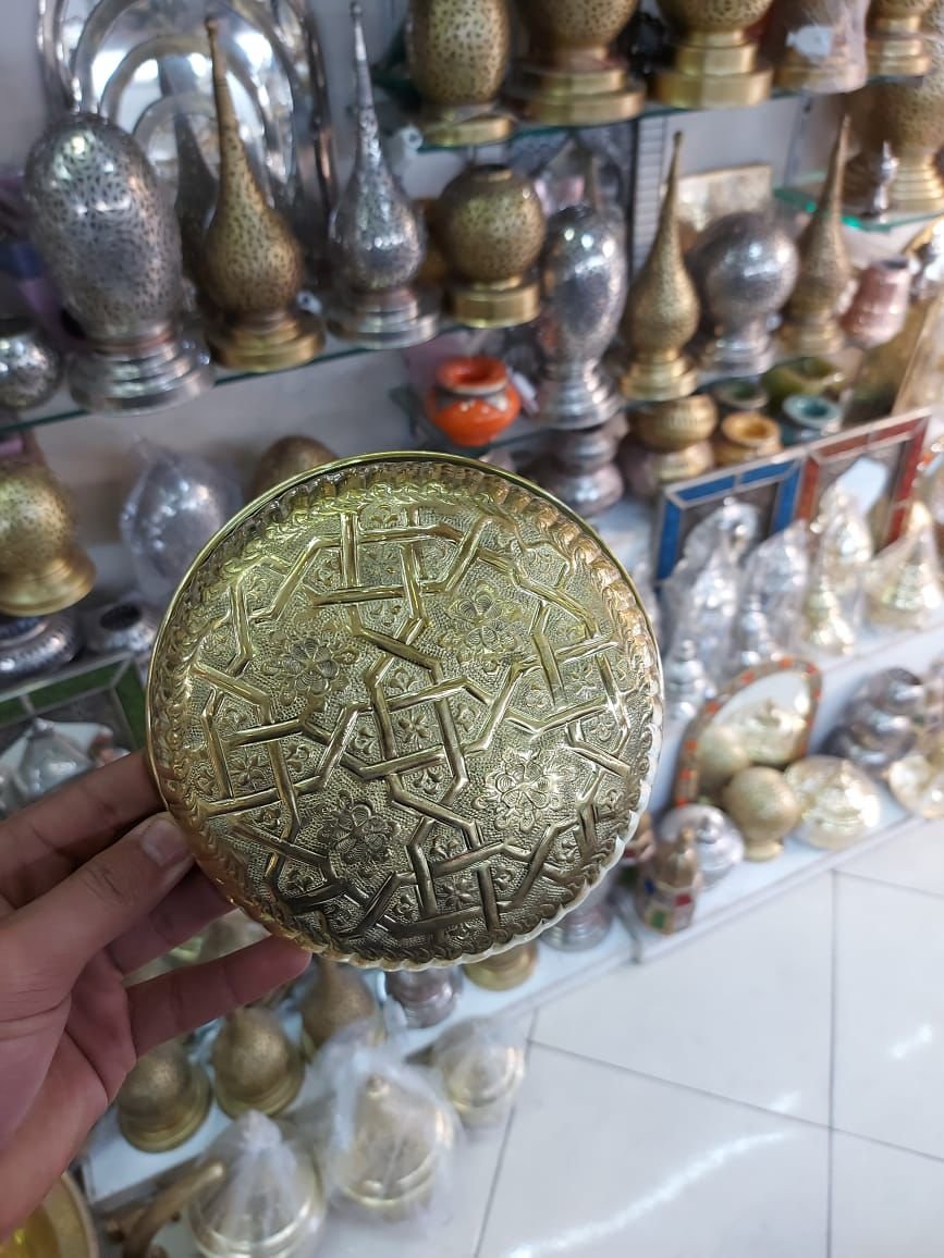 coupelle en laiton gravé fait main