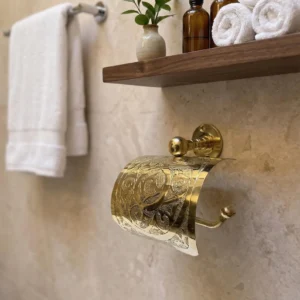 Porte-papier hygiénique en laiton massif